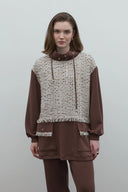 KAHVE TUVİT MİX RAYON BLUZ