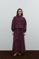 BORDO BRODE PİLELİ GODELİ ETEK
