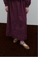 BORDO BRODE PİLELİ GODELİ ETEK