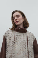 KAHVE TUVİT MİX RAYON BLUZ