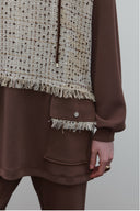 KAHVE TUVİT MİX RAYON BLUZ