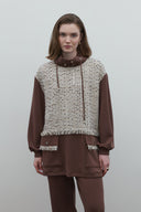KAHVE TUVİT MİX RAYON BLUZ