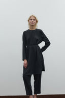 SİYAH İPEK CUPRO TUNİK - Clande