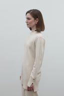 EKRU BALIKÇI YAKA KLASİK TRİKO