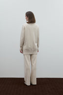 EKRU BALIKÇI YAKA KLASİK TRİKO