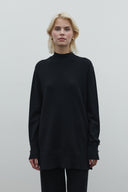 SİYAH BALIKÇI YAKA KLASİK TRİKO