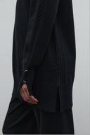 SİYAH BALIKÇI YAKA KLASİK TRİKO