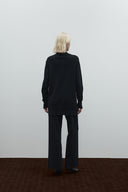 SİYAH BALIKÇI YAKA KLASİK TRİKO