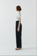 SİYAH İPEK CUPRO PALAZZO PANTOLON - Clande