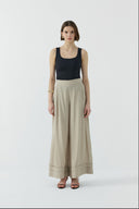 BEJ MODAL GENİŞ PANTOLON - Clande