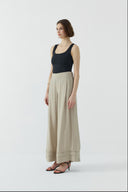 BEJ MODAL GENİŞ PANTOLON - Clande