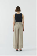 BEJ MODAL GENİŞ PANTOLON - Clande