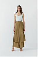 VİZON ÇİFT KAT BOL MODAL PANTOLON - Clande