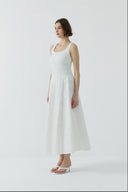 EKRU PAMUK BRODE ETEK - Clande