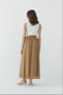 VİZON İPEK CUPRO GENİŞ ETEK - Clande