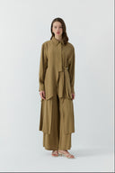 VİZON BAĞLAMALI MODAL BLUZ - Clande