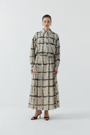 BEJ DESENLİ GÖMLEK - Clande