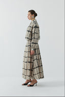 BEJ DESENLİ GÖMLEK - Clande