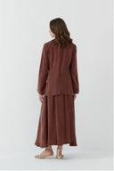 SOĞAN BAĞLAMALI İPEK CUPRO BLUZ