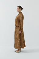 TABA KARAMEL NAKIŞLI GÖMLEK - Clande