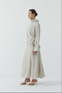 BEJ BÜZGÜLÜ KETEN BLUZ - Clande