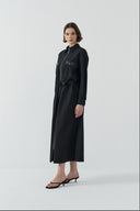 SİYAH İŞLEME DETAYLI FERMUARLI KAP - Clande