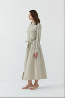 TAŞ İŞLEME DETAYLI FERMUARLI KAP - Clande