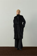 Siyah Kürk Görünümlü Yelek