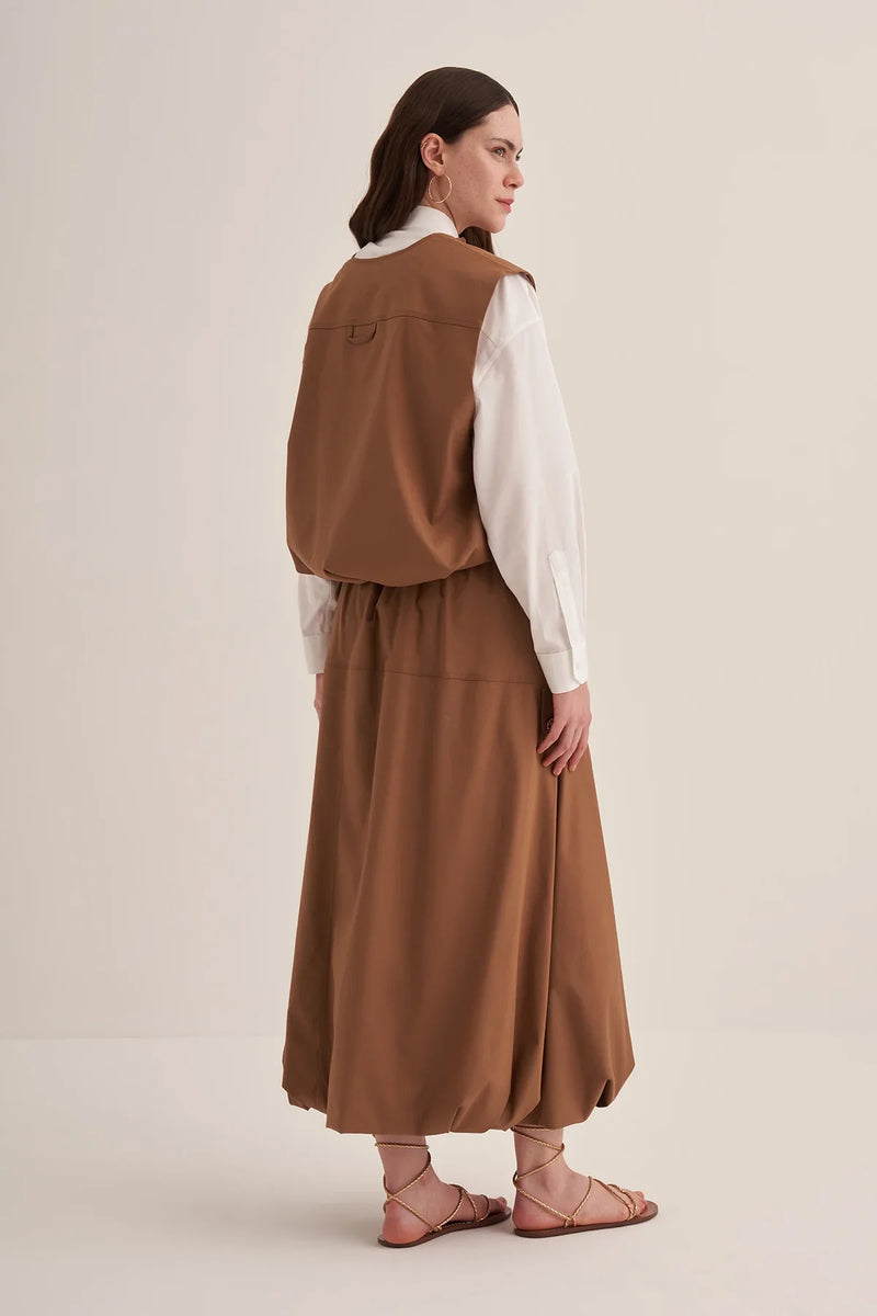 TABA GABARDİN YELEKLİ TAKIM - Clande