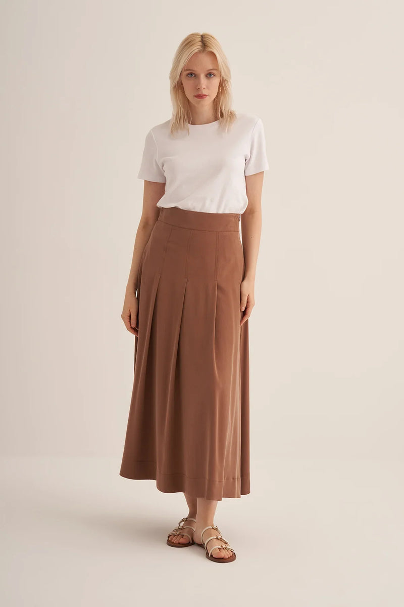 TABA LANVEN YAKA CEKETLİ ETEKLİ TENCEL TAKIM - Clande