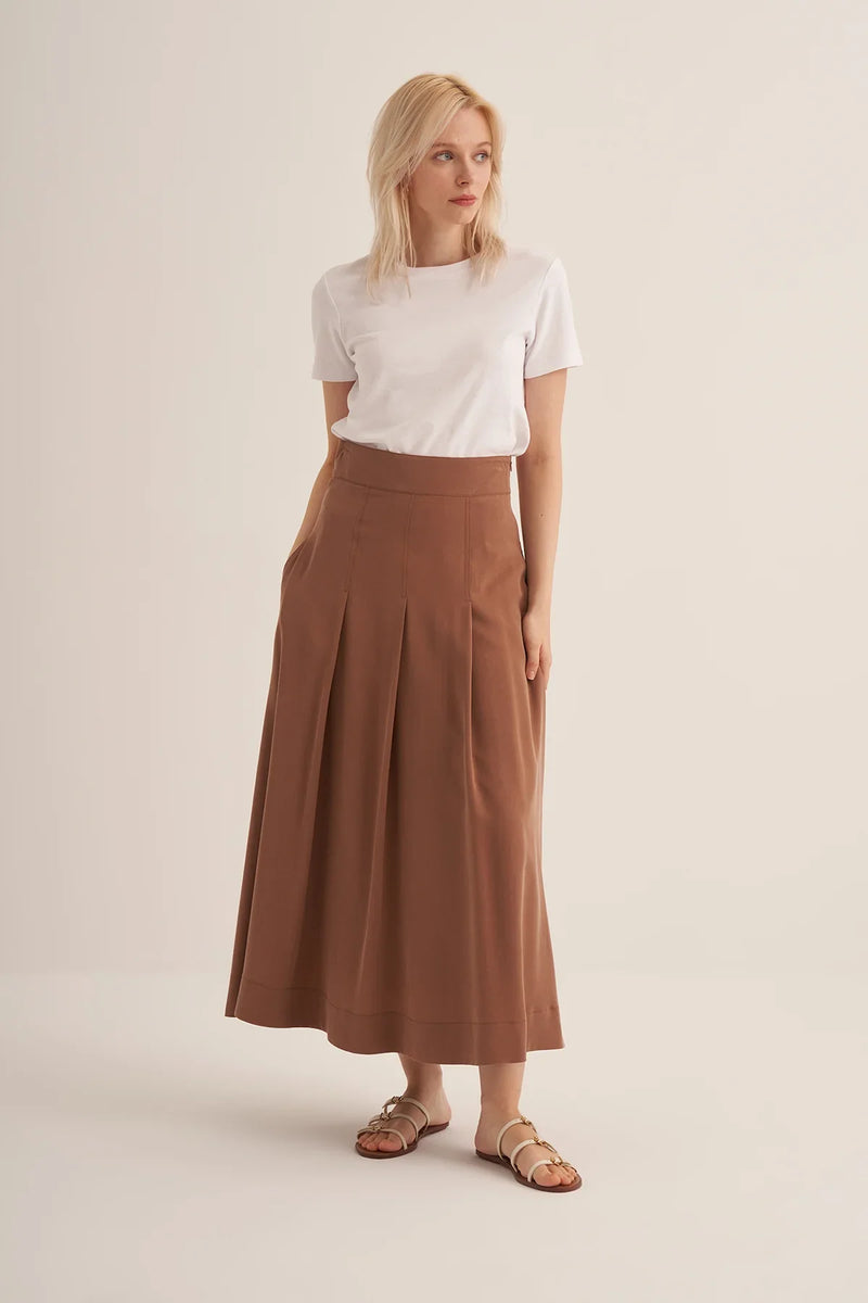 TABA LANVEN YAKA CEKETLİ ETEKLİ TENCEL TAKIM - Clande