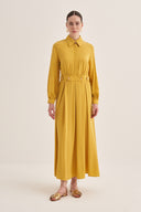 MANGO ZİNCİR APOLET DETAYLI TENCEL ELBİSE